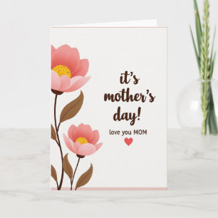Pink Floral Affection Card