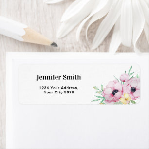 Pink Floral Anemones Address