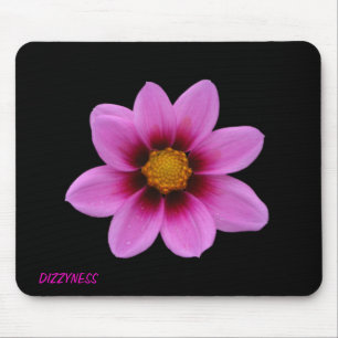 Pink Floral Art Mouse Mat