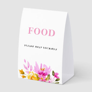 Pink Floral Baby Shower Food