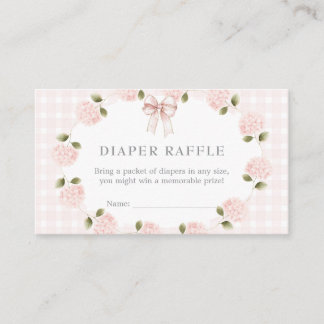 Pink Floral Baby Shower Invitation, Business Card