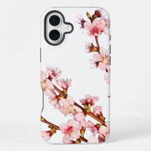 Pink Floral Background iPhone 16 Plus Case