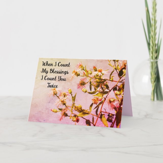 Pink Floral Birthday Card for Mum - Personalise! (Front)