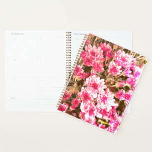 Pink Floral Bloom Pattern – Soft Botanical Design Planner