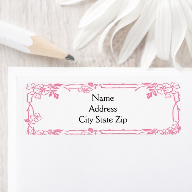 Pink floral border (Insitu)