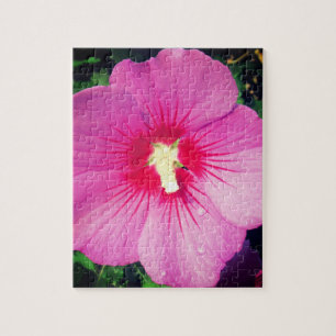Pink Floral Botanical Photography Jigsaw Puzzle