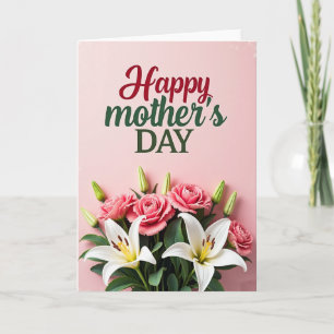Pink Floral Bouquet Card