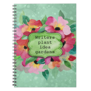 Pink Floral Bouquet   Writers Plant Idea Gardens Notebook