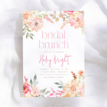  Pink Floral Bridal Brunch Bridal Shower