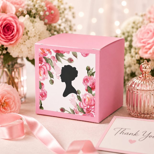 PINK FLORAL BRIDAL SHOWER FAVOUR BOX (Creator Uploaded)