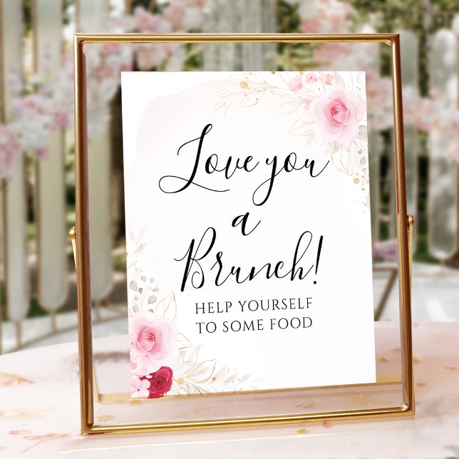 Pink Floral Bridal Shower Sign (Creator Uploaded)