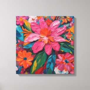 Pink Floral Canvas Print