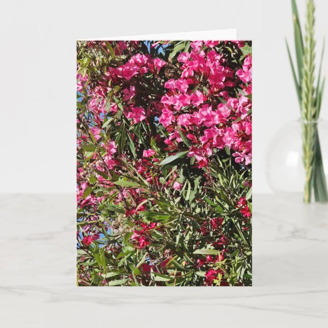 Pink floral card (Front)