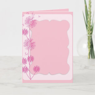 Pink Floral Card