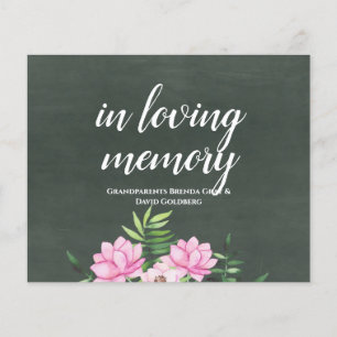 Pink Floral Chlakboard Custom Wedding Sign Budget