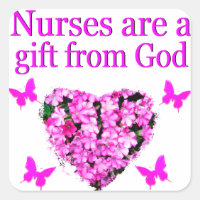 PINK FLORAL CHRISTIAN NURSE DESIGN