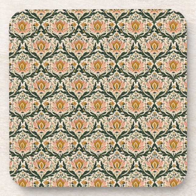 Pink Floral Coaster (Front)