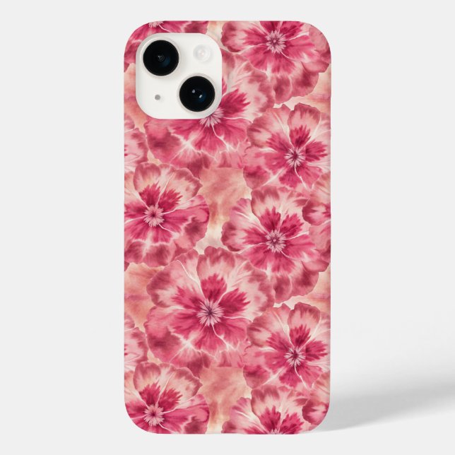 Pink Floral Coquette Case-Mate iPhone Case (Back)