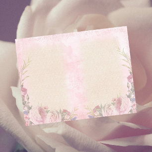 Pink Floral Country Chic Scrapbook Journal Page