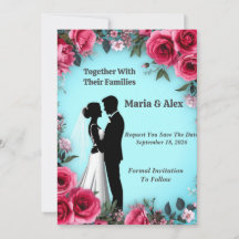 🌷 Pink Floral Couple Wedding Collection Theme 🌷