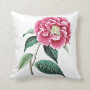 Pink floral cushion