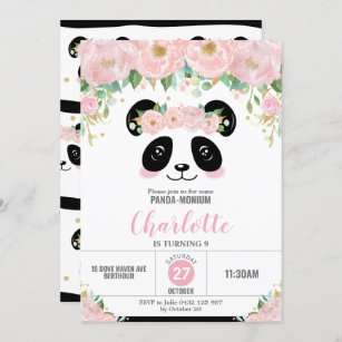 Pink Birthday Invitations Zazzle Uk