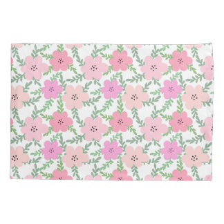 Pink floral daisy  pillowcase
