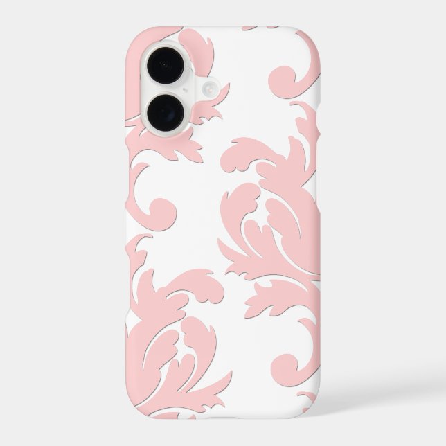 Pink Floral Damask iPhone 7 Plus Case (Back)