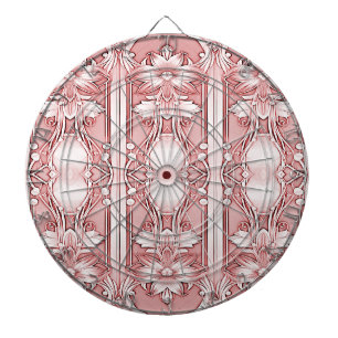 Pink Floral Dartboard