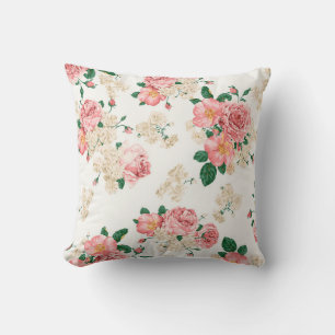 Pink Floral Designer Pillows - Customised Gifts