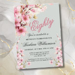 Pink Floral Elegance 80th Birthday Party Invitation<br><div class="desc">Start this special 80th birthday celebration in a elegant style with this beautifully feminine gentle floral invitation with hand painted watercolor mixed wildflowers. All of the text can be personalised for your party including the guest of honour's age. If you have any special requests or require design assistance, just send...</div>