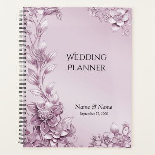 Pink Floral Foliage Planner