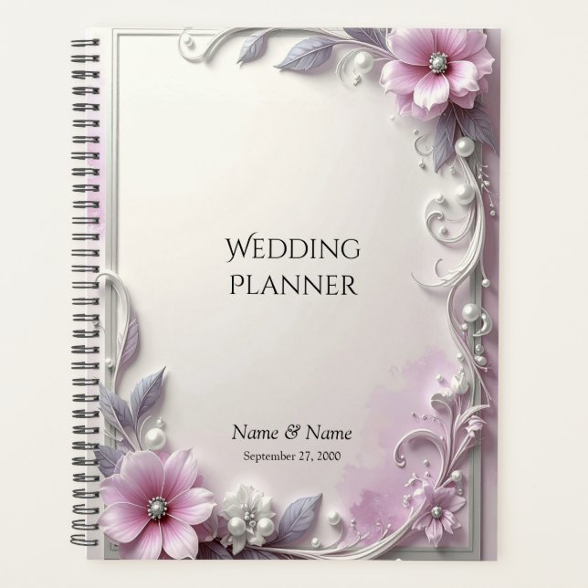 Pink Floral Frame Planner (Front)