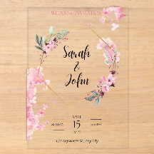 Pink Floral Geometric Gold Hexagon Art