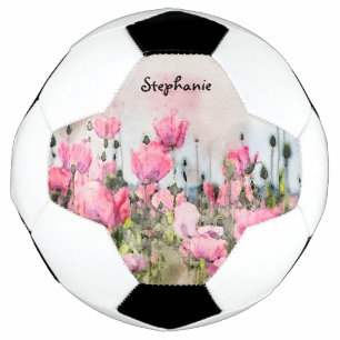Pink Floral Girl's Sports Power Women's  Football
