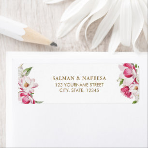 Pink Floral Gold Wedding
