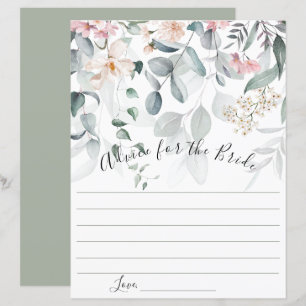 Pink Floral Greenery Advice for the Bride