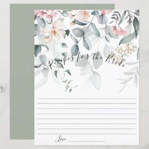 Pink Floral Greenery Bride Recipe 