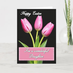 Pink Floral Greeting Card