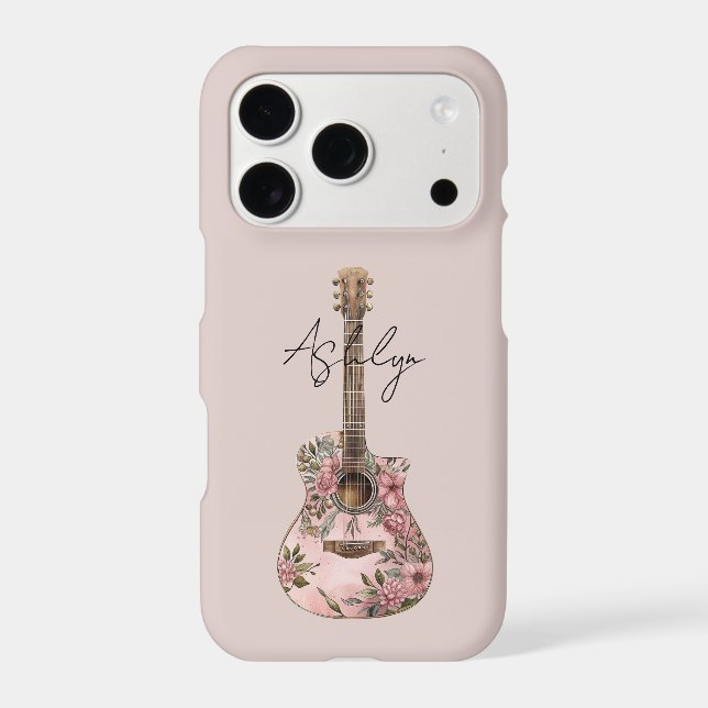 Pink Floral Guitar (Back)