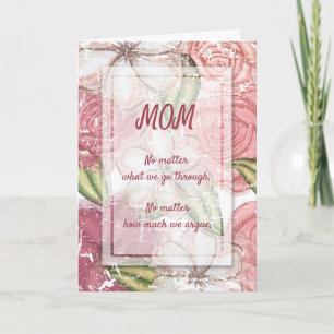 Pink Floral Happy Mother's Day Card