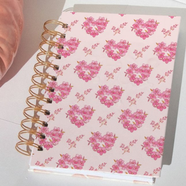 Pink Floral Hearts Pattern Planner (Creator Uploaded)