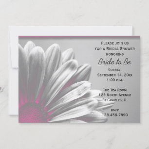 Pink Floral Highlights Bridal Shower Invitation