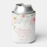 Pink Floral Hydrangea Botanical Blooms Birthday