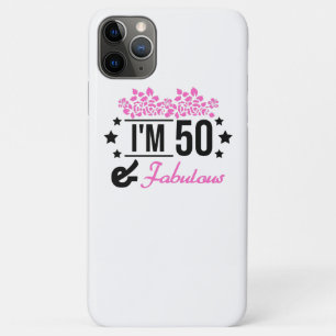 pink floral im 70 years old and fabulous iPhone 11 pro max case