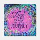 Pink Floral Inspirational Joy in the Journey Fun