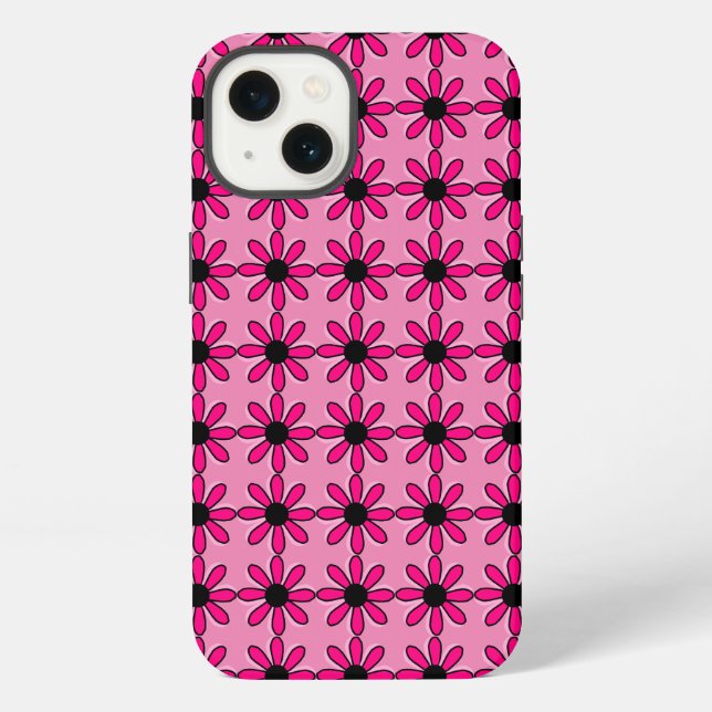 Pink Floral iPhone Case (Back)