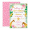 Pink Floral Jungle Animals Safari Girls Birthday