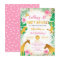 Pink Floral Jungle Animals Safari Girls Birthday