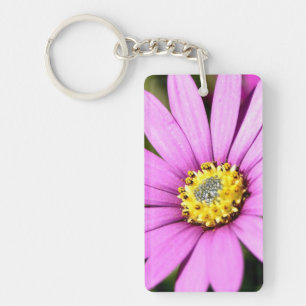 Pink Floral Keychain